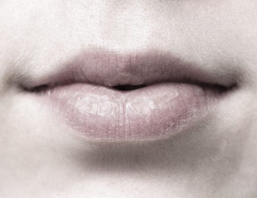 Trockene Lippen Lippenpeeling verwenden
